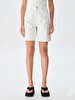 Lores X Comfortable Cut Yüksek Bel Jean Shorts