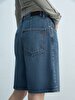 Lores X Comfortable Cut Yüksek Bel Jean Shorts