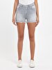 Carola Yüksek Bel Jean Shorts