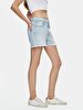 Carola Yüksek Bel Jean Shorts