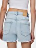 Carola Yüksek Bel Jean Shorts