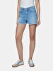 Carola Yüksek Bel Jean Shorts