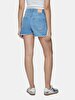 Carola Yüksek Bel Jean Shorts