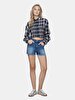 Carola Yüksek Bel Jean Shorts