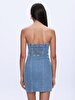 Talisa Strapless Jean Dress