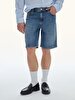 Wendell Comfortable Cut Yüksek Bel Jean Bermuda
