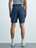 Jadrien Comfortable Cut Yüksek Bel Jean Bermuda