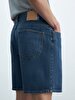 Jadrien Comfortable Cut Yüksek Bel Jean Bermuda