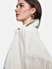 Mellie Knitted Arm Oversized Jean Shirt