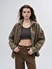 Rinna Leopard Oversized Jean Shirt