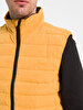 Straight Collar Puffer Yellow Vest