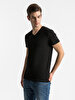 V-neck Black T-shirt