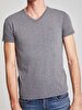 V-neck Anthracite T-shirt