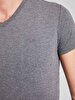 V-neck Anthracite T-shirt