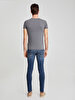 V-neck Anthracite T-shirt