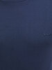 Round Collar Donkerblauw Sweatshirt