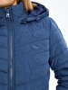 Short Puffer Blauw Gemonteerd