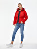 Short Puffer Rood Gemonteerd
