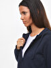 With Hood Zipper Closing Navy