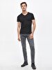 V-neck Basic Fit Black T-shirt