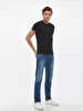 Crew Neck Basic Short Arm Slim Black T-shirt