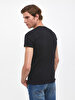 Crew Neck Basic Short Arm Slim Black T-shirt