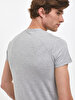 Crew Neck Basic Short Arm Slim Grey T-shirt