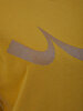 Round Collar Logo Printed Yellow Sweatshirt