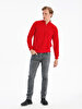 Turtle Neck Zipper Closing Red