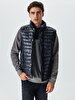 Shiny Puffer Black Vest