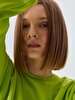 Waist Elastic Green Sweatshirt