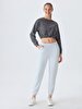 Waist Elastic Grey Sweatshirt