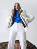 Waist Elastic Blue Sweatshirt