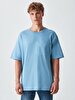 Oversized With Pockets Blue T-shirt