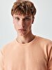 Crew Neck Orange Sweatshirt
