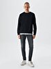 Crew Neck Black Sweatshirt