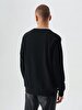 Crew Neck Black Sweatshirt