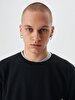 Crew Neck Black Sweatshirt