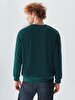Crew Neck Green Sweatshirt