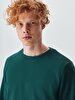 Crew Neck Green Sweatshirt