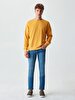 Crew Neck Yellow Sweatshirt