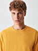 Crew Neck Yellow Sweatshirt