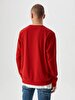 Crew Neck Red Sweatshirt