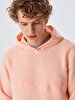 Logo Printed With Hood Orange Sweatshirt
