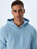 Ltb Logolu Kapüşonlu Mavi Sweatshırt