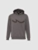 Logo Printed With Hood Anthracite Sweatshirt