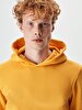 Logo Printed With Hood Yellow Sweatshirt