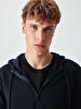 With Hood Zipper Closing Black