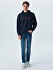 Logo Printed Navy Sweatshirt