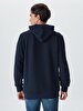 Logo Printed Navy Sweatshirt
